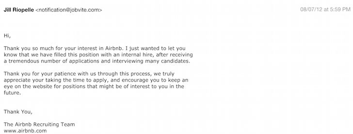 Tech job rejection letters - Three White Tenants, One Asian Landlord: A Story About Opportunity