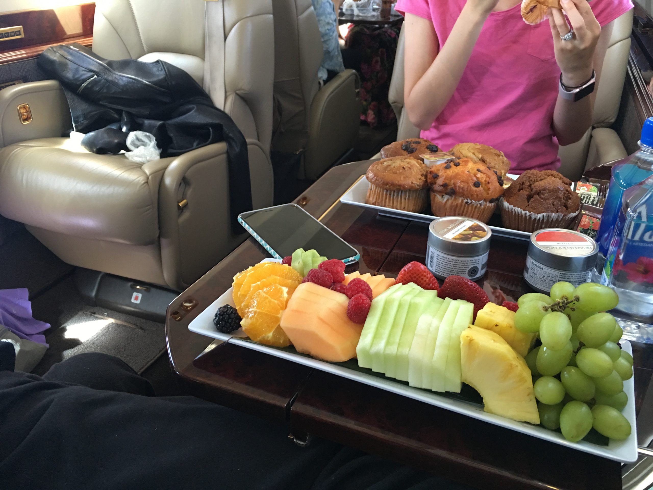 What is the food like flying private