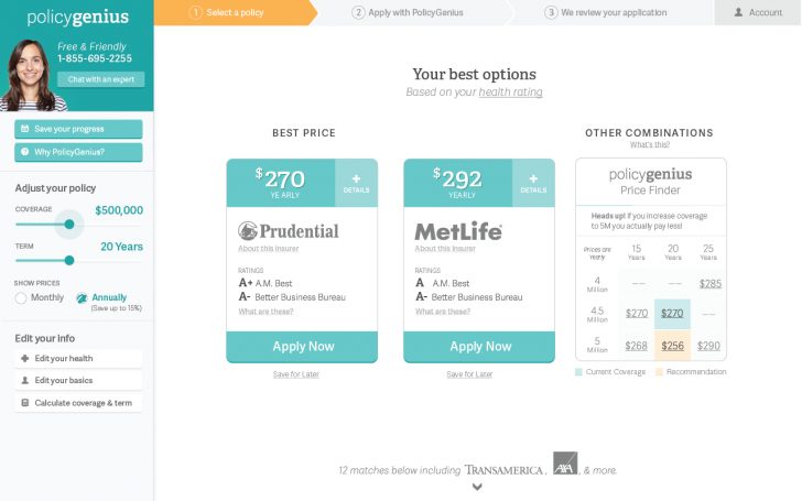 Policygenius Review best options life insurance