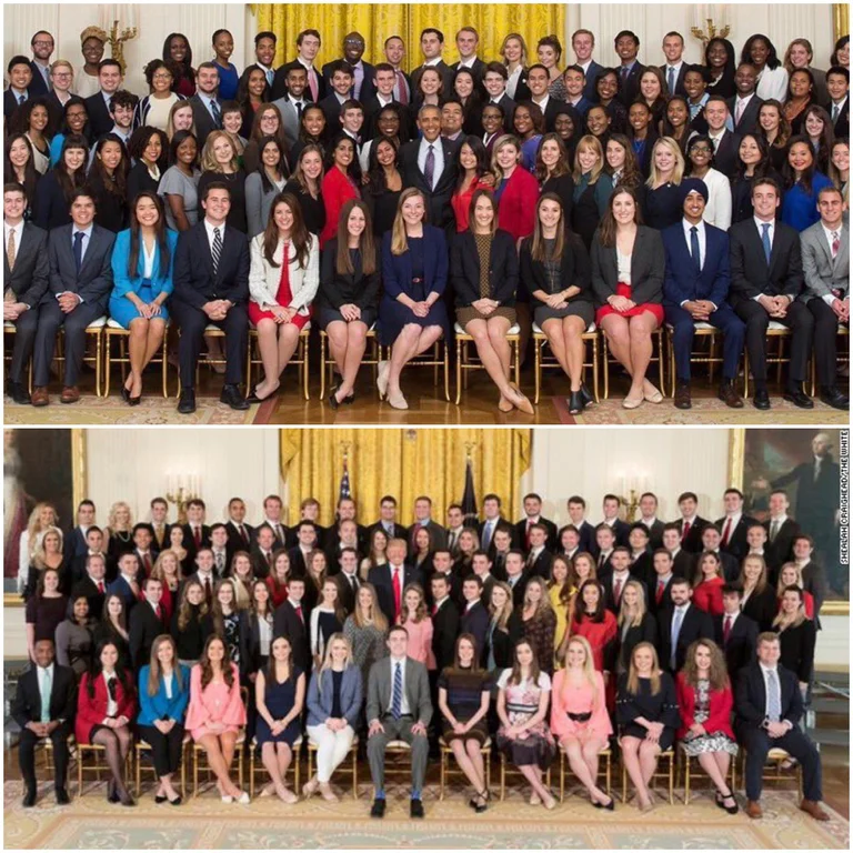 Interns for Obama and Trump