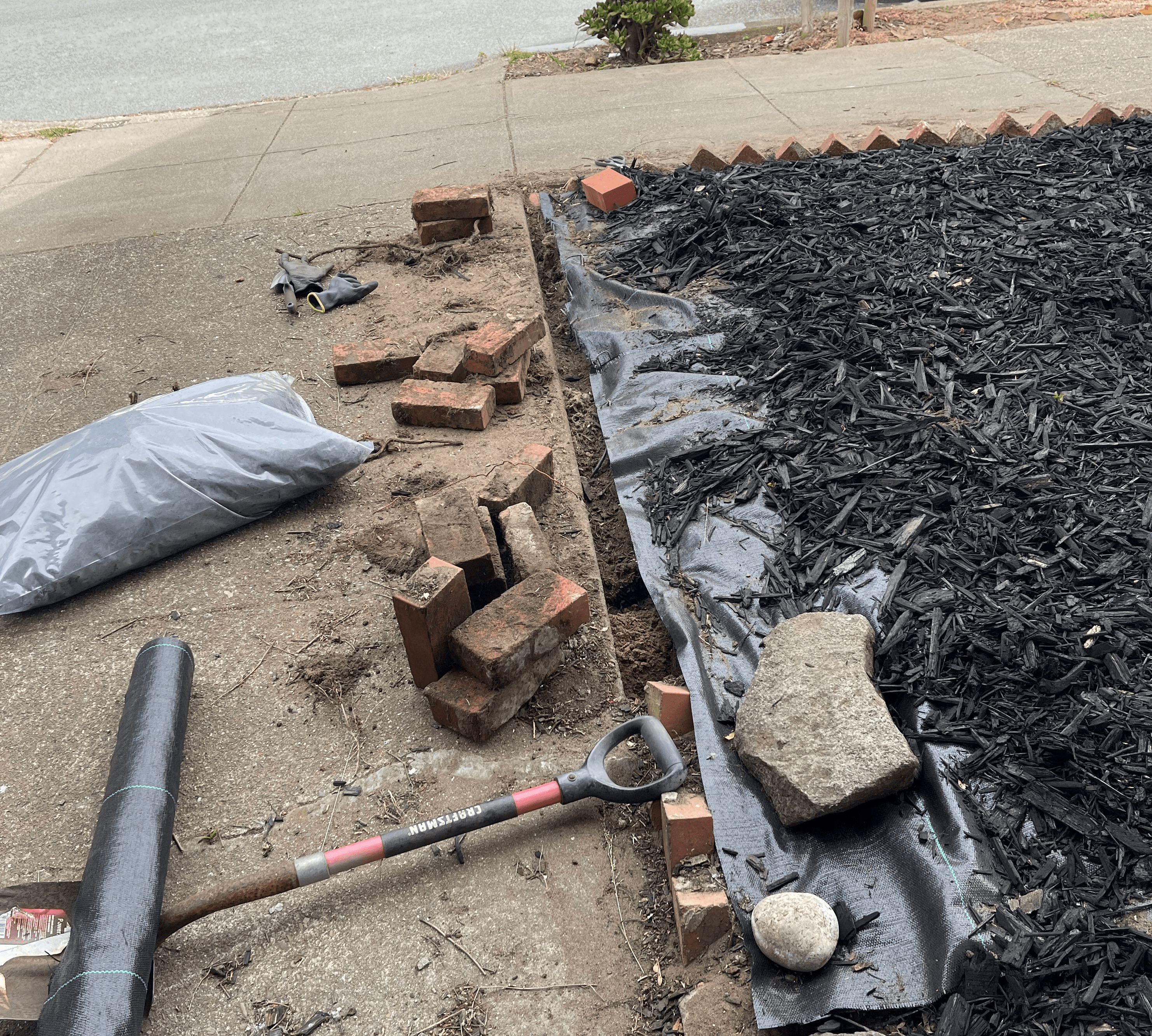 Landscaping Step #9: Make a better border.